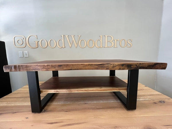 Walnut Coffee Table with Shelf