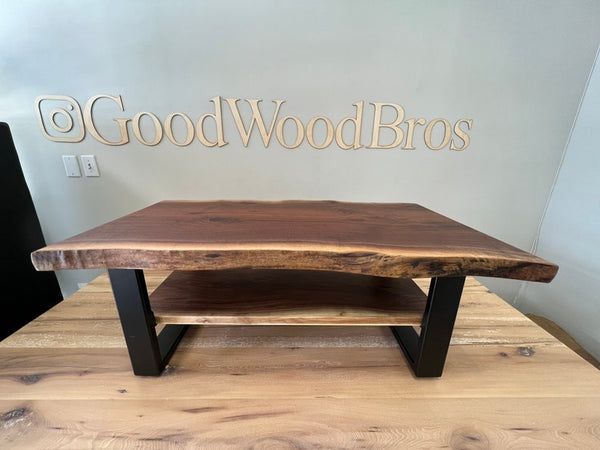 Walnut Coffee Table with Shelf