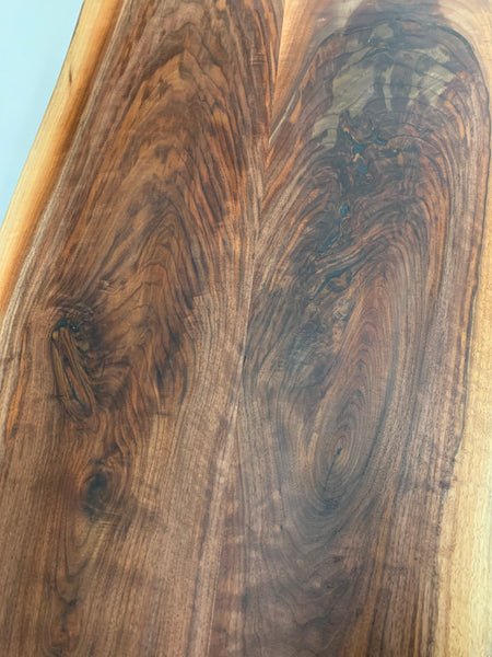 Custom Made Black Walnut Live Edge Sofa Bar Tables