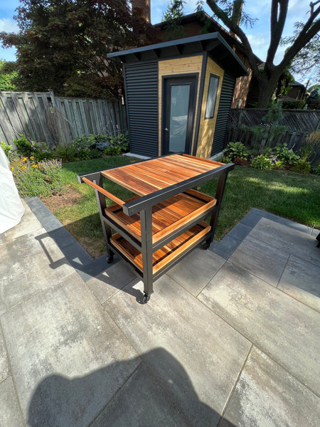 Teak Food and Beverage Cart