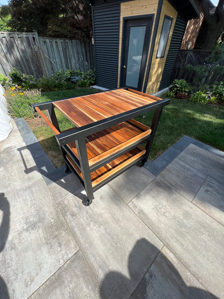 Teak Food and Beverage Cart