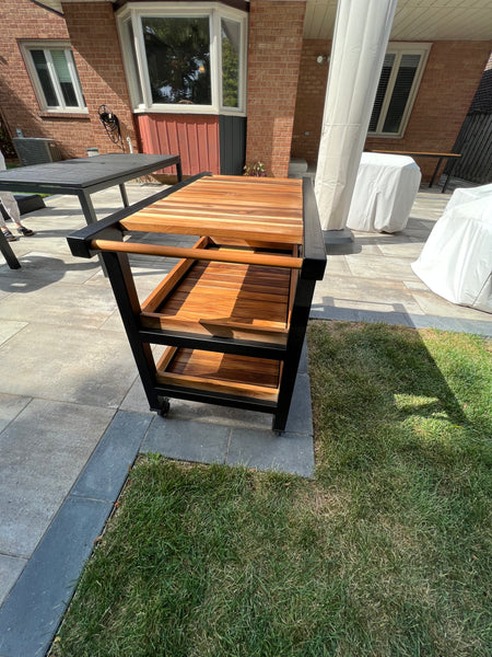 Teak Food and Beverage Cart