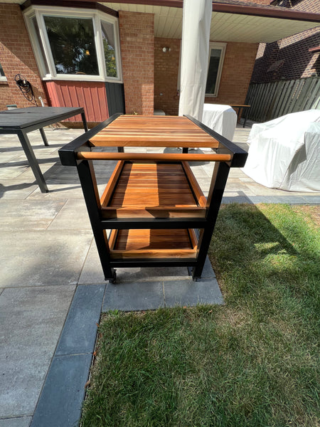 Teak Food and Beverage Cart