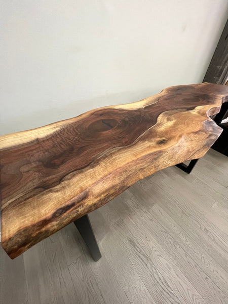 Live Edge Walnut Sofa Table