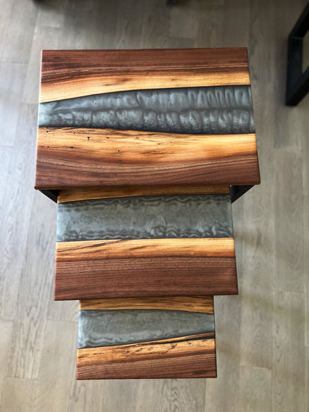 Walnut River Nesting Tables (set of 3)