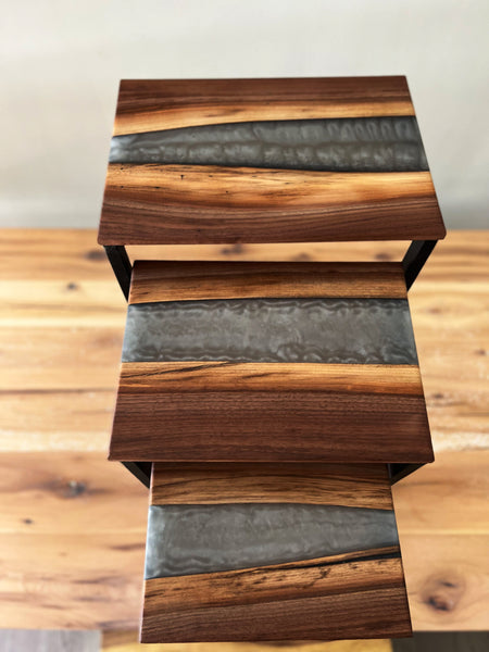 Walnut River Nesting Tables (set of 3)