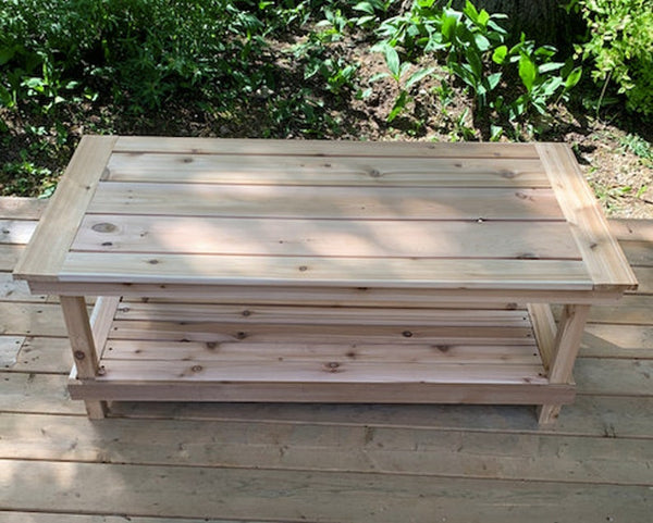 Outdoor Cedar Coffee Table