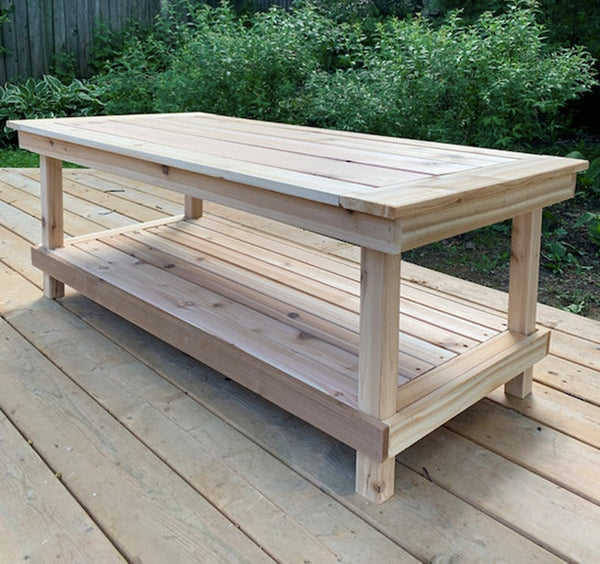 Outdoor Cedar Coffee Table
