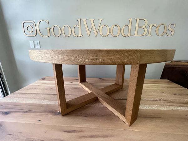 Round, White Oak, Coffee Table