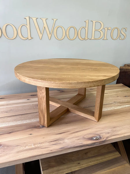 Round, White Oak, Coffee Table
