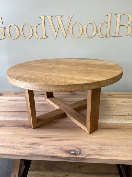 Round, White Oak, Coffee Table