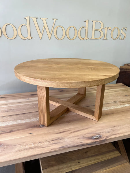 Round, White Oak, Coffee Table
