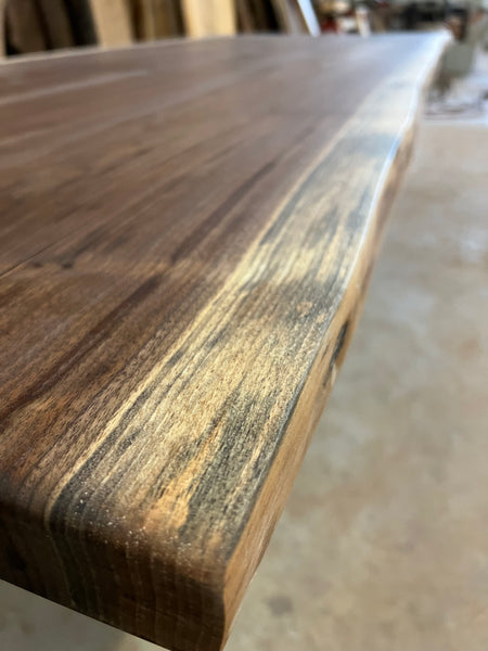 Walnut Table; "X" Shaped Legs