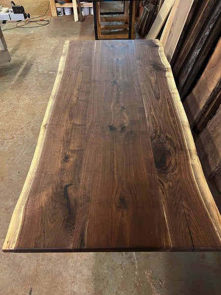 Walnut Table; "X" Shaped Legs