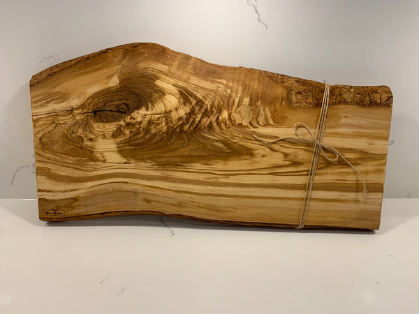 Italian Olive Wood Charcuterie Board, Engraved, short
