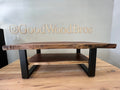Walnut Coffee Table with Shelf