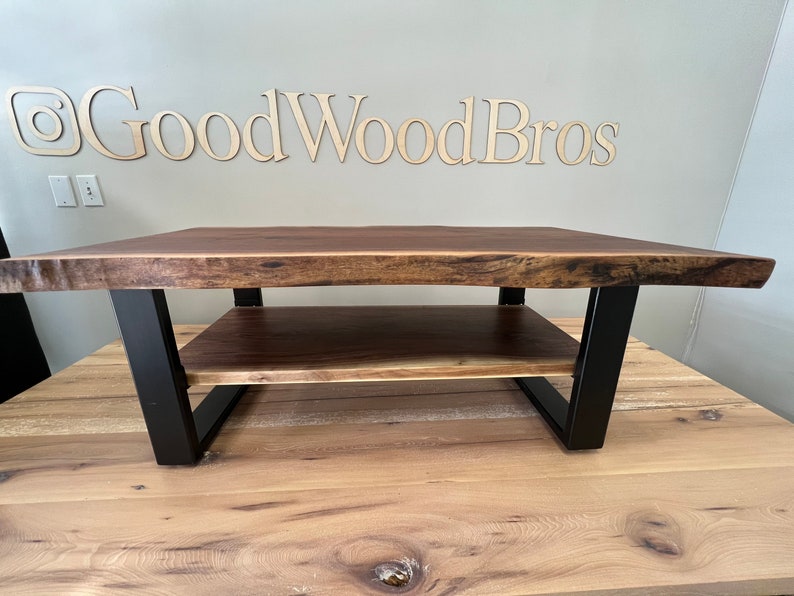 Walnut Coffee Table with Shelf