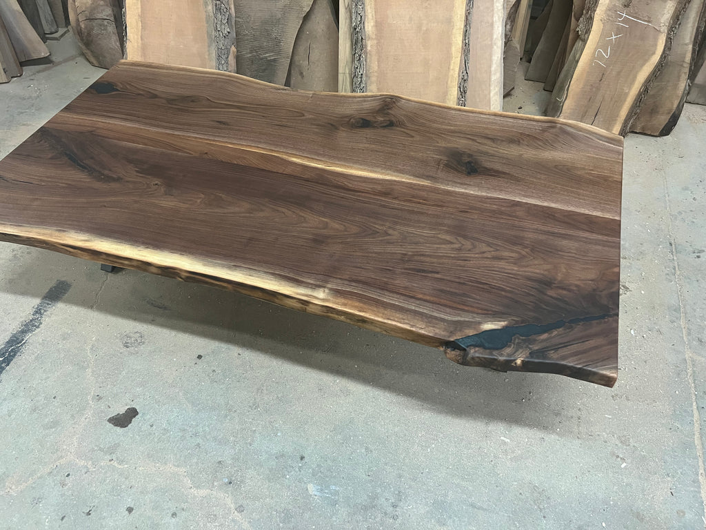 Custom Made Black Walnut Live Edge Tables