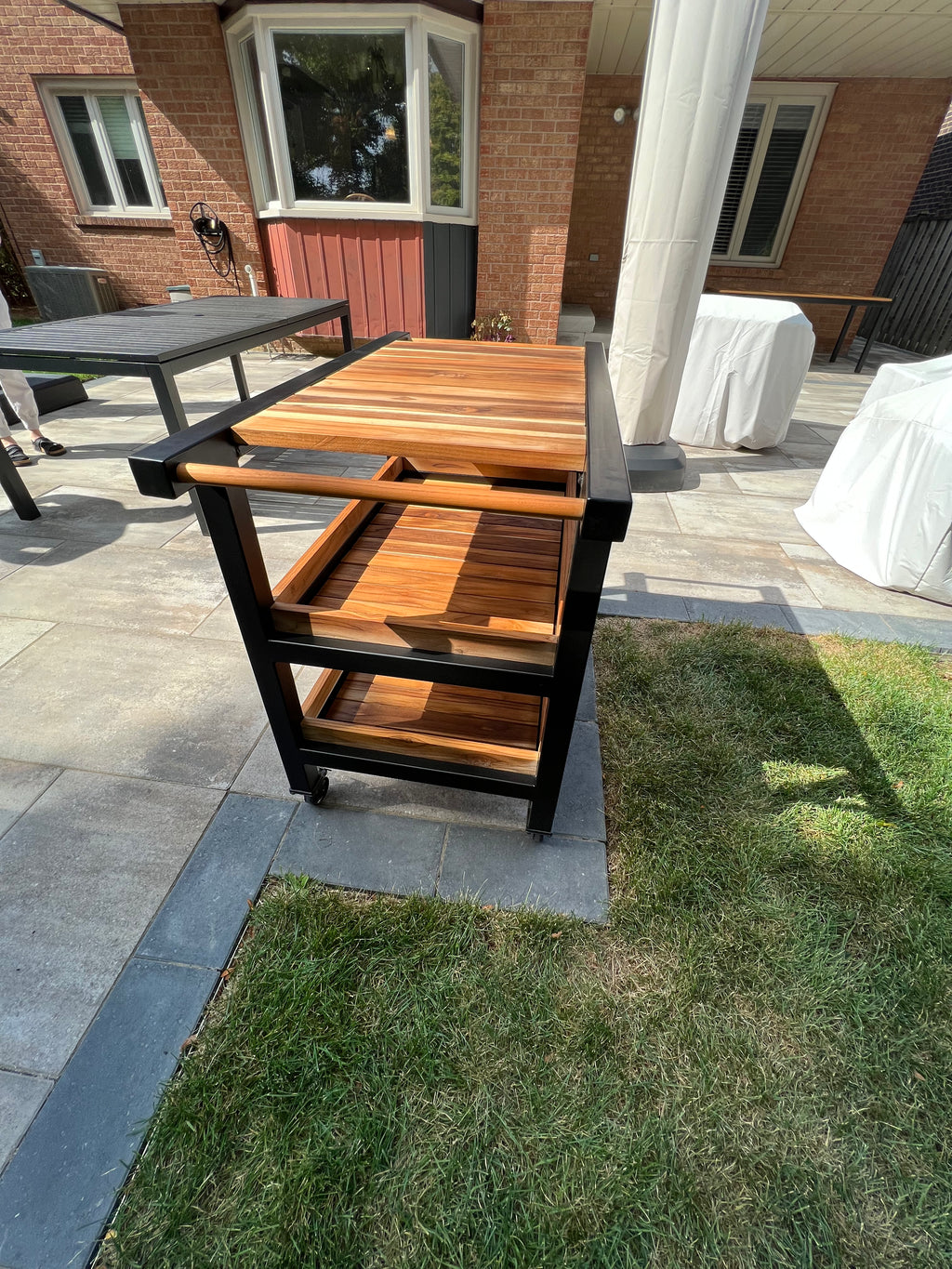 Teak Food and Beverage Cart