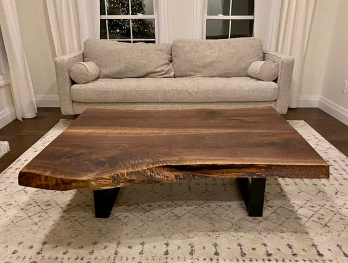 Solid Black Walnut Live Edge Coffee Tables