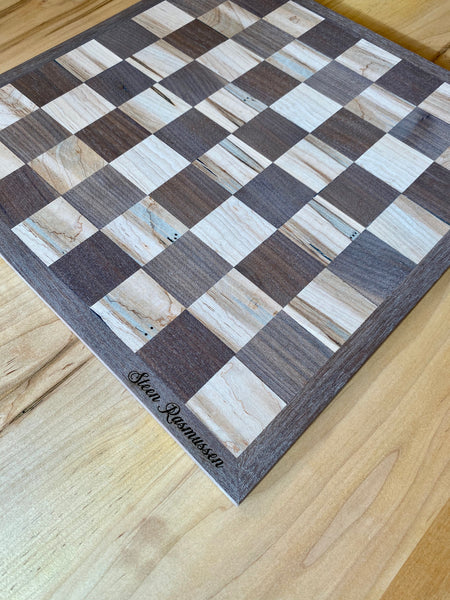Angled View, Chess Board, No Pieces