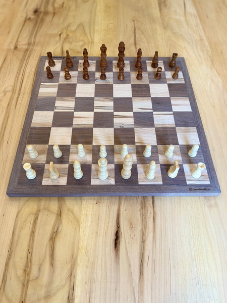 Angled Top View, Chess Board, Full Pieces