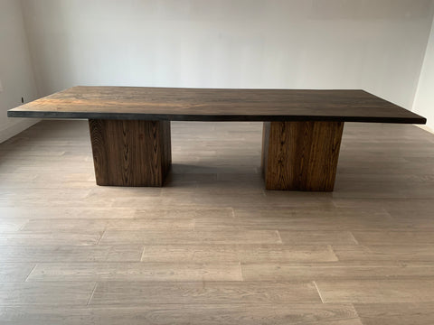 Solid Hardwood Dining Table with Box Legs