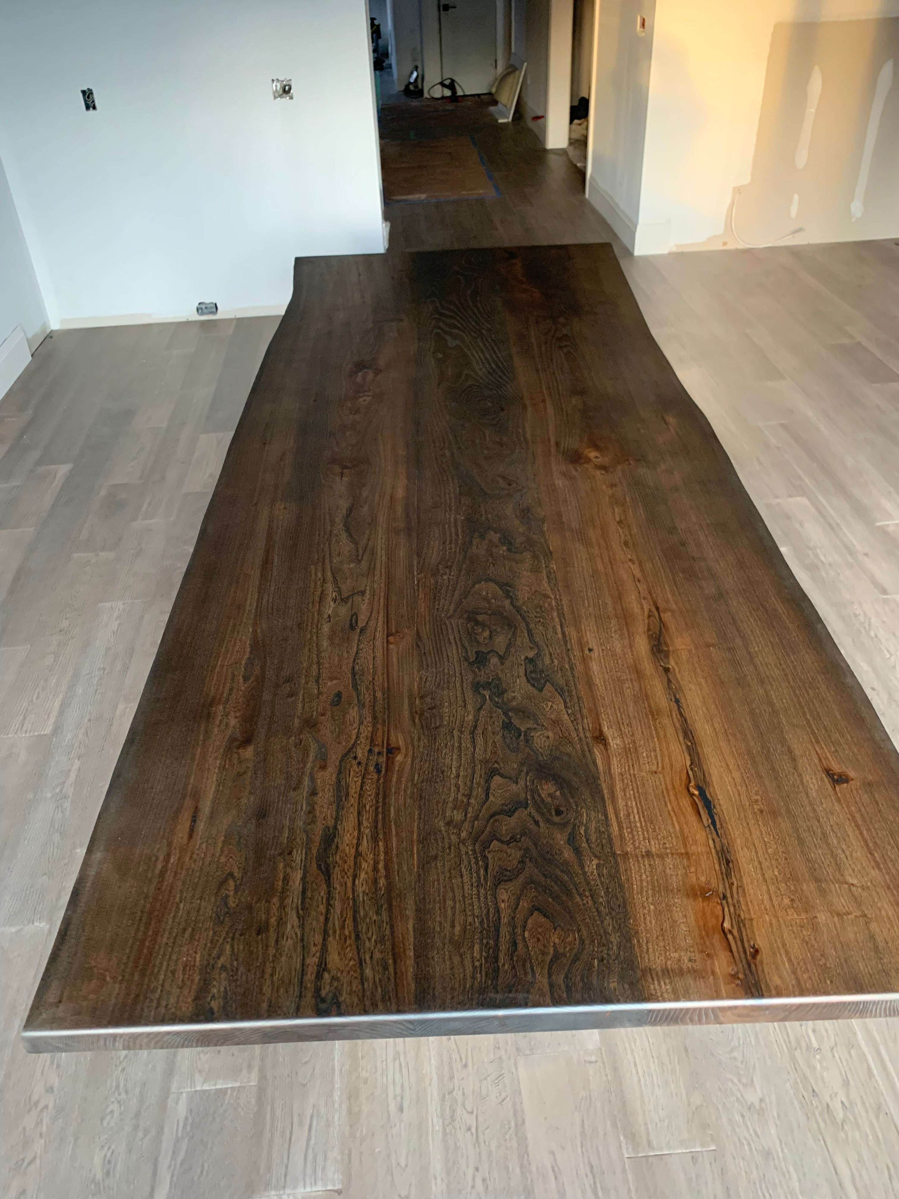 Solid Hardwood Dining Table with Box Legs