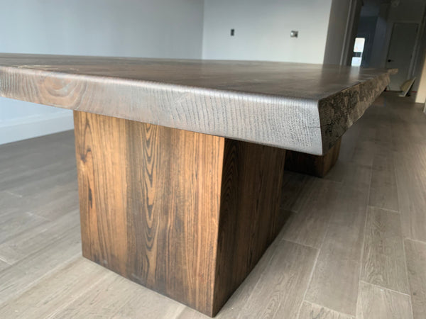 Solid Hardwood Dining Table with Box Legs