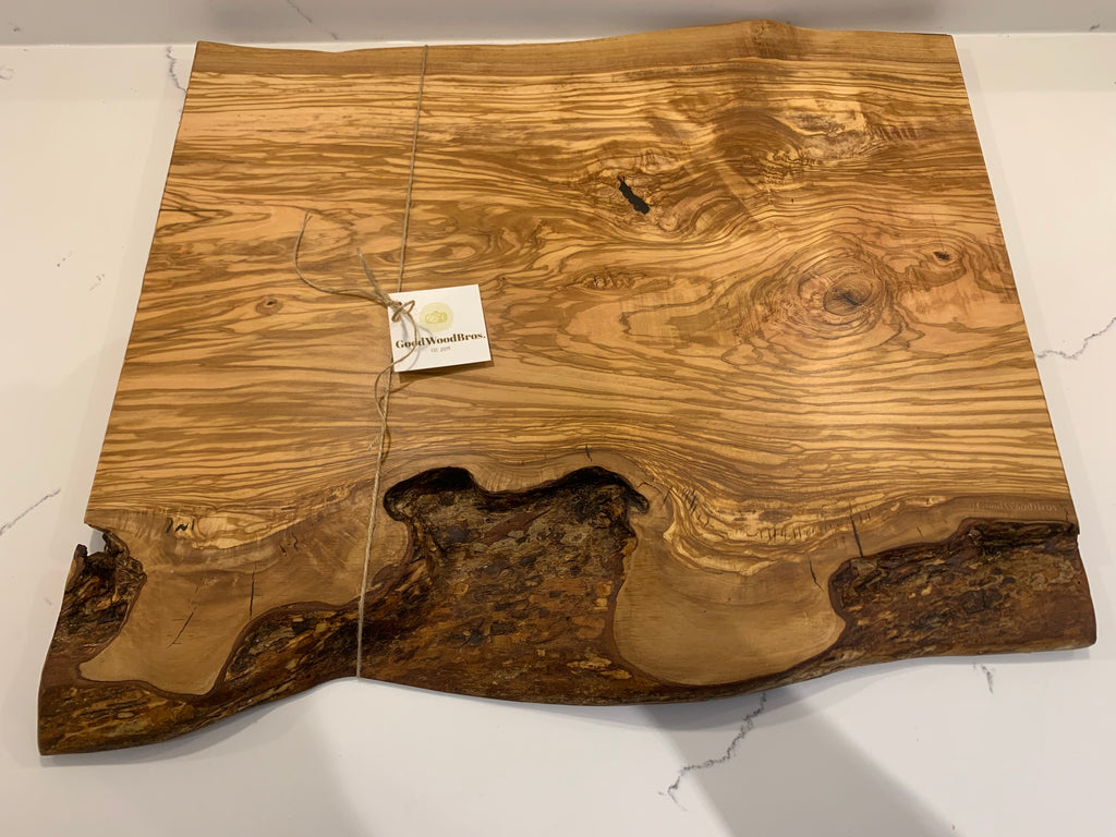 Italian Olive Wood Charcuterie Board, Square