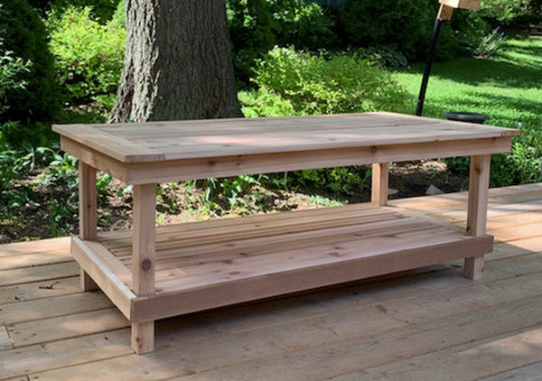 Outdoor Cedar Coffee Table
