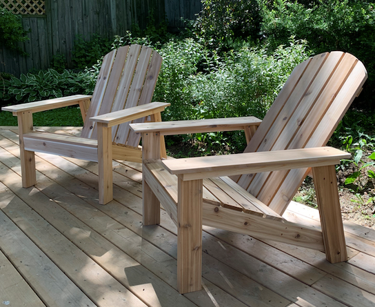 Side View, Cedar Muskoka, Garden Deck