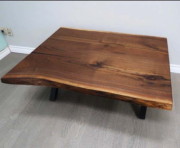Solid Black Walnut Live Edge Coffee Tables