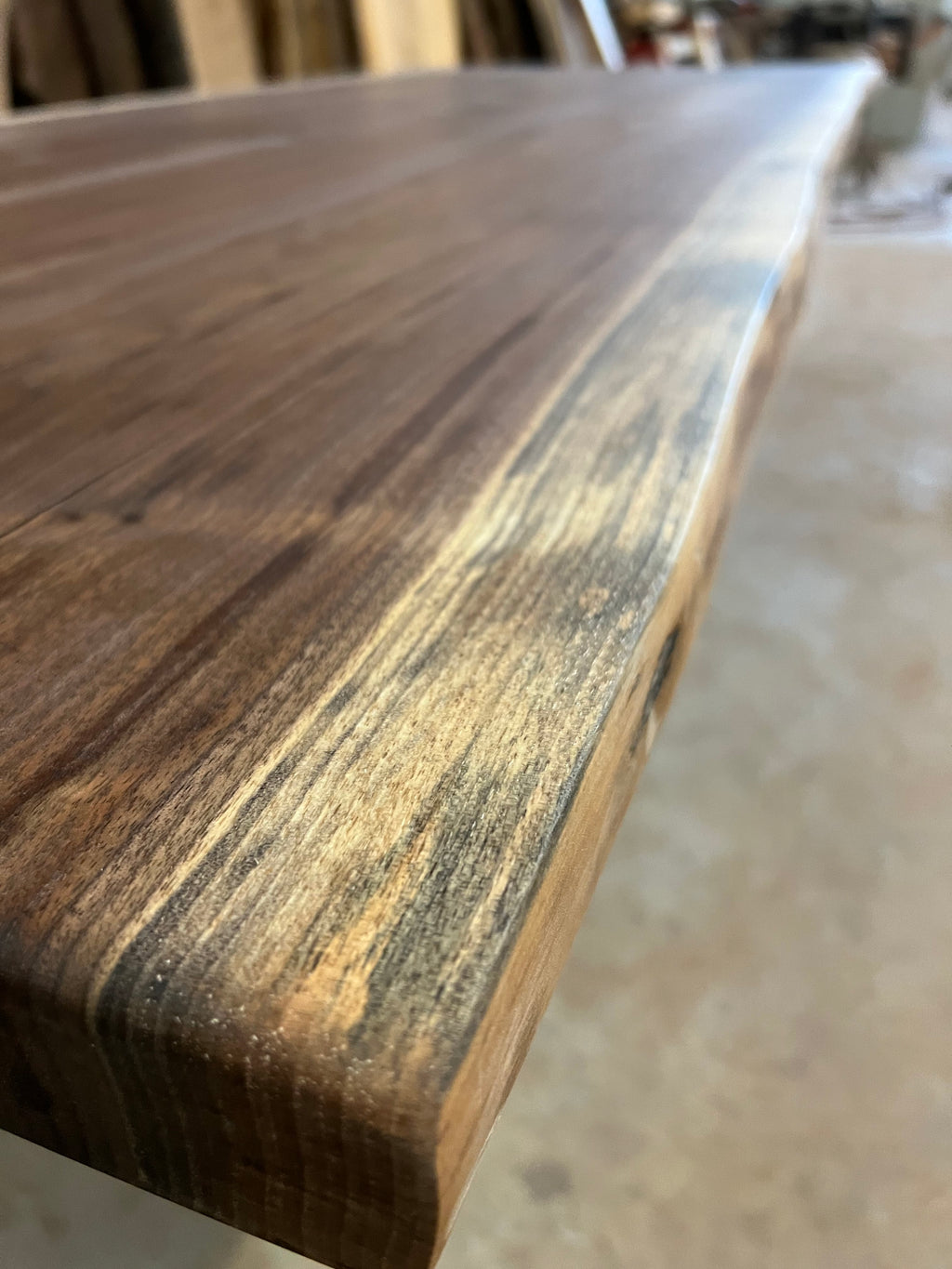 Walnut Table; "X" Shaped Legs
