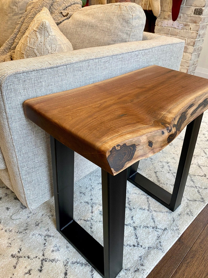 Black Walnut Live Edge Side/End Table
